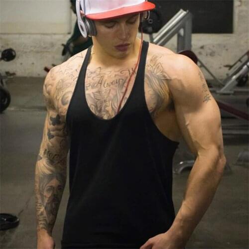 Muscleguys Brand Men tank tops Bodybuilding Men Cotton O-Neck gym Tank Top Men Sleeveless Shirts Muscle men gym Clothing