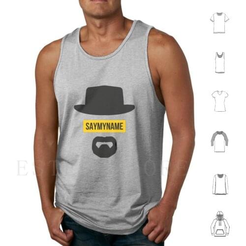 Tank Tops Vest Sleeveless Heisenberg Walter White Jesse Pinkman Meth Gustavo Fring Blue Crystal Chemistry Methamohetamine
