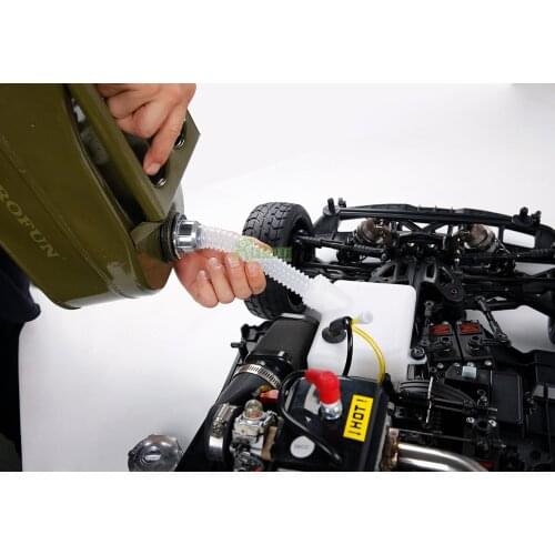 Metal 5L Fuel Tank Fit for 1/5 HPI ROVAN ROFUN KM BAJA Losi 5ive T FG GoPed RedCat