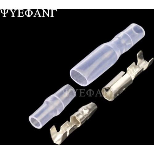 10set Car Auto Motorcycle Bullet Terminals 3.5mm Male Female Wire Bullet Crimp Connectors Terminal with Insulation Sheath