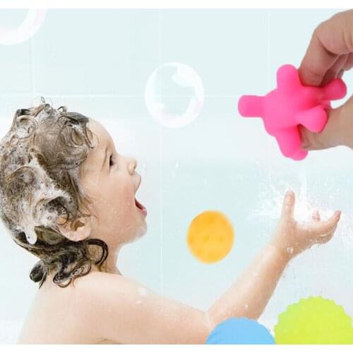 Multi Ball Set Develop babys Tactile Senses Toys Baby Touch Hand Ball Toys Baby Training Ball Massage Soft Ball