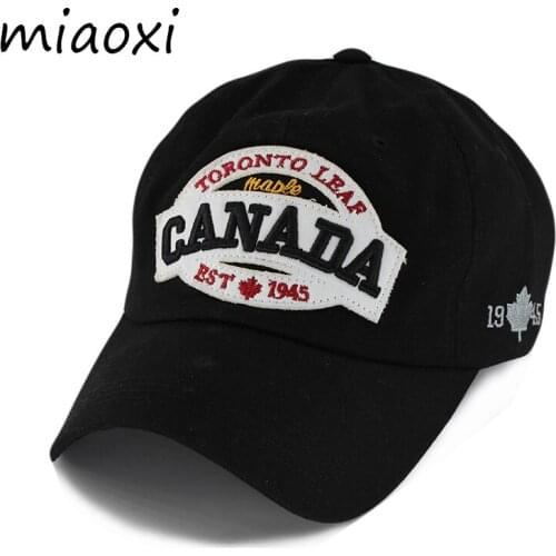 [miaoxi] New Arrival Cotton Women Men Adult Baseball Cap Canada Adjustable Male Fashion Snapback Hip Hop Hats High Quality Caps