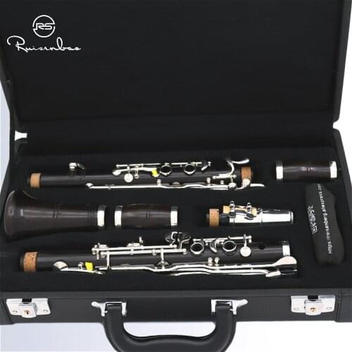 Professional ebony clarinet German G tone 18 Keys woodwind instrument