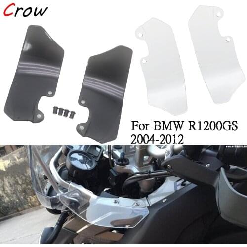 Transparent/ Smoke Motorcycle Windshield Windscreen Ventilation plate side panels For R1200GS 2004-2012 R 1200 GS 04-12