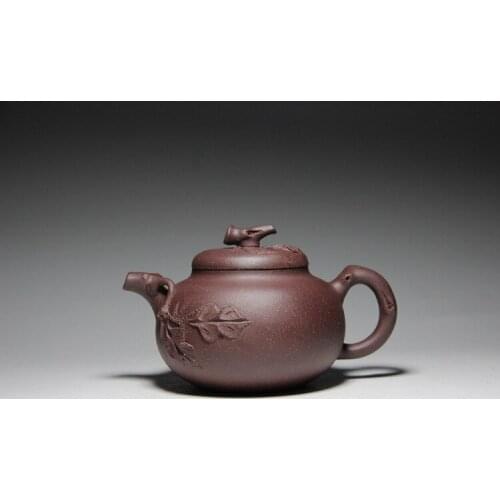Handmade undressed ore harbinger eggplant purple clay section are recommended to kung fu tea set custom the teapot