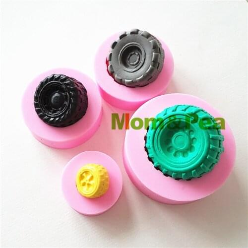 Mom&Pea 1219-22 Free Shipping Tyres Silicone Mold Cake Decoration Fondant Cake 3D Mold Food Grade