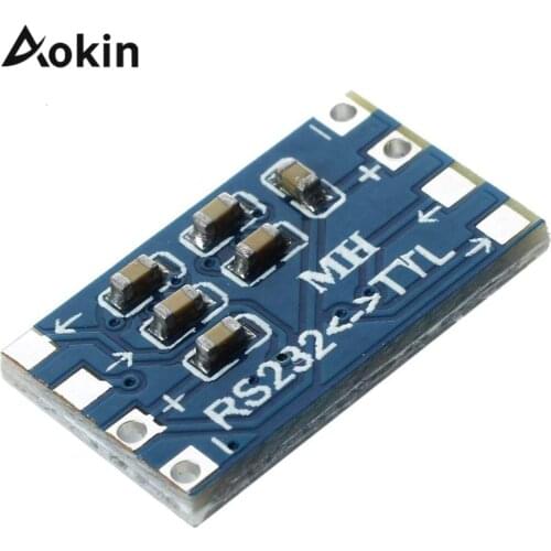 Blue Metal Mini Rs232 - Ttl Conversion Module Board Adapter R Mini Rs232 To Ttl Converter Adaptor Module Board Max3232