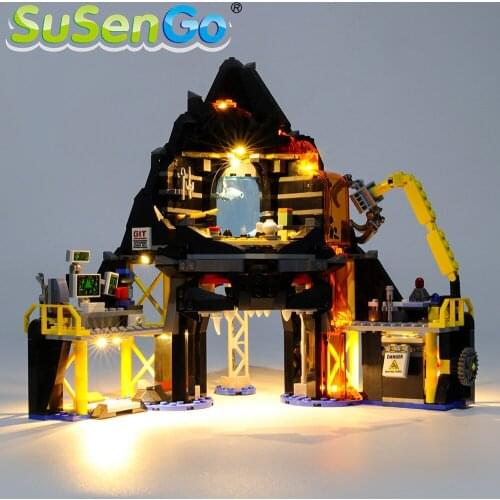 SuSenGo LED Light kit For 70631 Garmadons Volcano Lair Compatible with 06072 31102 10798