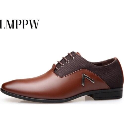 Luxury Oxford Business Men Shoes Pu Leather High Quality Soft Casual Mens Flats Spring Autumn Men Formal Wedding Shoes Big Size2