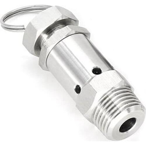 1/4" 1/2" BSP Male 1 2 3 4 5 6 Bar 0.5-10 Bar SUS304 Sanitary Spring Pressure Relief Safety Valve For Air Compressor Cooker