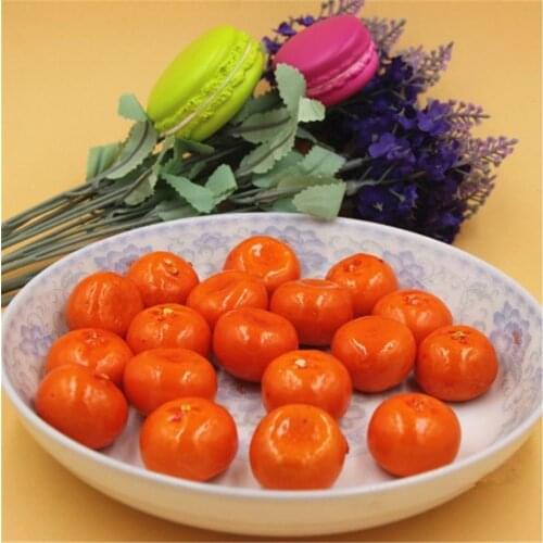 10 PcsSimulation Model Of Orange About 2 Cm Mini Fruit Decorative Vegetables Compote Of Artificial Fruit Simulation Scrapbooking