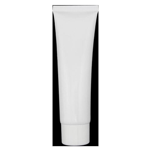 100pcs/lot 50ml round white empty soft tube, cosmetic empty tube, cream tube with injection cap