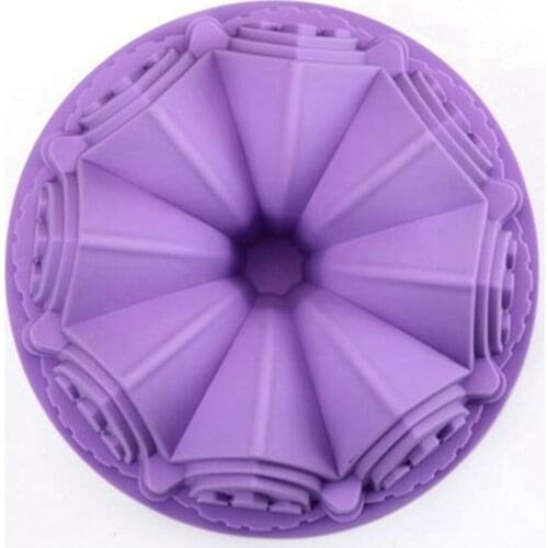 2PCS Silicone Cake Molds Flower Crown Shape Baking Mold Kitchen Tool 3D Bread Pastry Mold Pizza Pan DIY Birthday Wedding Party