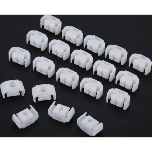 20Pcs Brake Cable Bracket Pipe Body Retaining Clip Holder Fasteners 811611797 For VW Golf Passat forJetta Audi A4 A6 Skoda Seat