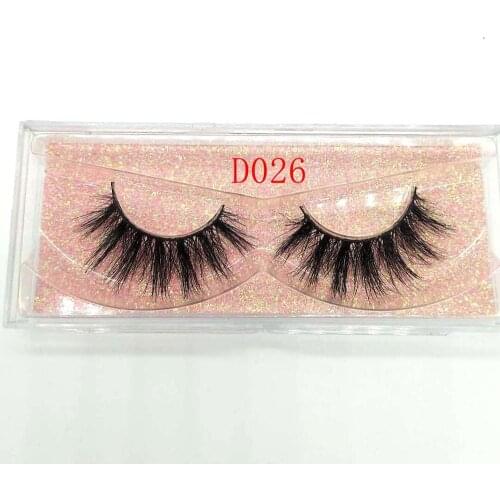 3d mink lash 100% cruelty free handmade full stirp lashes fluffy wispy lashes false eyelashes long dramatic faux cils D026