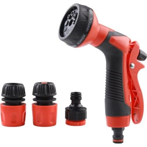 4 Pcs Garden Water Spray Lawn Watering Sprinkler Car Wash Ajustable Hose Nozzles High Pressure Power Washer Multipurpose