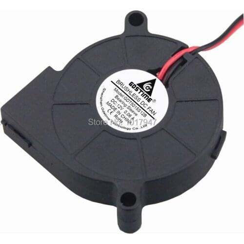 5pcs lot Brushless DC Turbine Cooling Blower Fan Exhaust Fans 5cm 50MM 50x15mm 5015S 12V