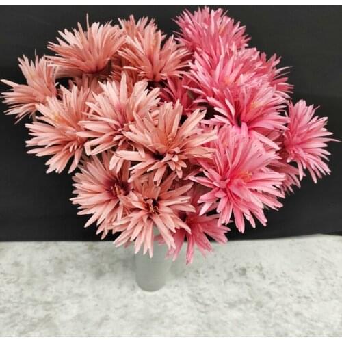 70cm Artificial Multicolor Chrysanthemum Silk Cloth Wedding Plant DIY Flower Arrangement Material Hotel Party New Year Home Deco