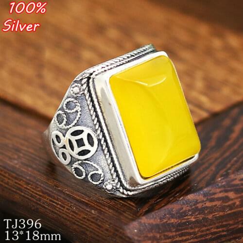 925 Sterling Silver Adjustable Coin Ring Blanks Base DIY Handmade Blanks 13*18mm Cabochon Settings for Women Jewelry Findings