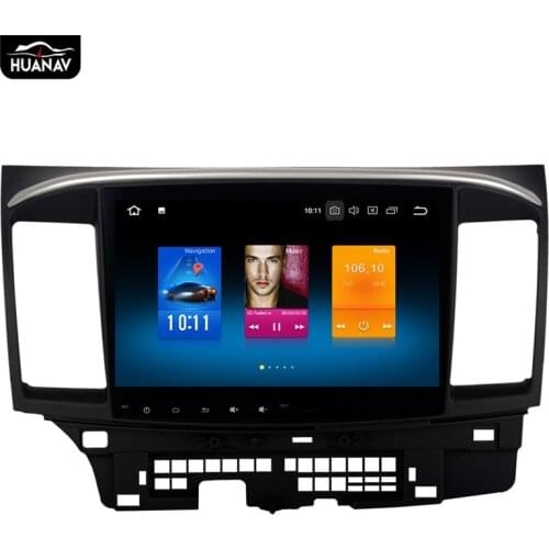 Android 8 10.1" Car CD DVD player GPS navigation for Mitsubishi Lancer 10 EVO X Galant Fortis 2007-2012 auto stereo radio DSP
