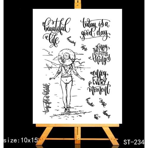 AZSG Beautiful Life Seascape Clear Stamps For DIY Scrapbooking/Card Making/Album Decorative Silicone Stamp Crafts