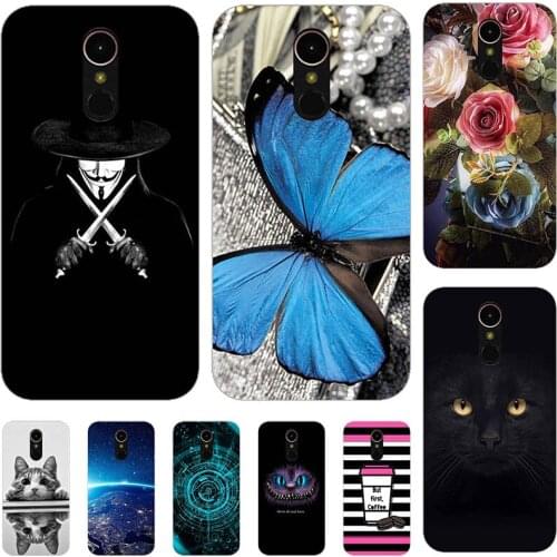 Phone Case For LG Q Stylo 4 Q Stylus Q8 2018 Q Stylus Alpha Q Stylo Plus Relief Cartoon Case Animal Cat Cover Coque Funda Bag