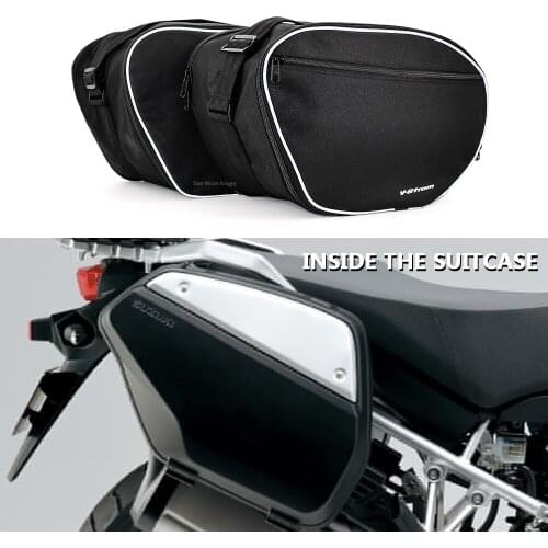 For SUZUKI V-STROM DL1000 DL 1000 V strom DL650 2014-2020 Motorcycle luggage bags Expandable Inner Bags Black Trunk Inner Bags