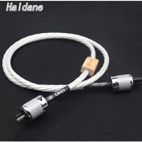 Haldane HFI Nordost Odin US/EU AC Power Cable Cord CD Amplifier Player Audio Power Cable Line with Carbon Fiber US EU Power Plug