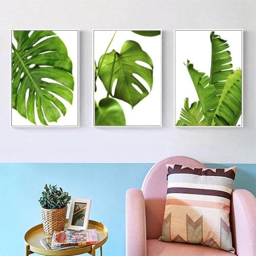Natural Palm Plant Leaf DIY Diamond Painting Cross Stitch Full Drill Mosaic Diamond Embroidery Home Room Decor Craft