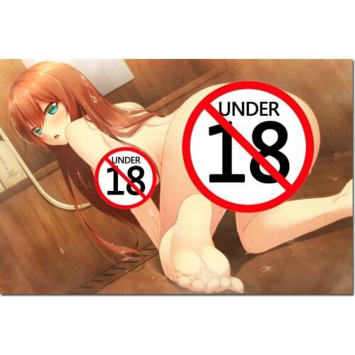 Canvas Painting Wall Art Girl in the Bathroom Wet Body Picture Adult Anime Posters and Prints For Living Room Modern Decorations