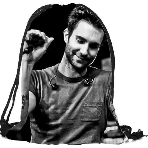 New Adam Levine Printing Backpack Travel Beach School Multi-function Drawstring Bag Custom You Image