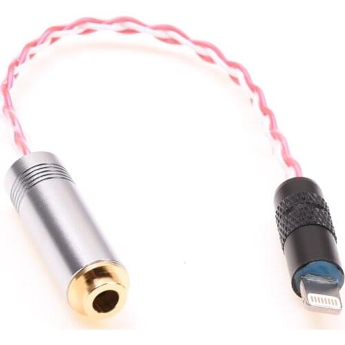 Headphone Audio Adapter Compatible iPhone 7 8 12 x xr xs 4.4mm Balanced Silver Plated for Sony PHA-3 NW-WM1Z MDR-Z1R PHA-2A