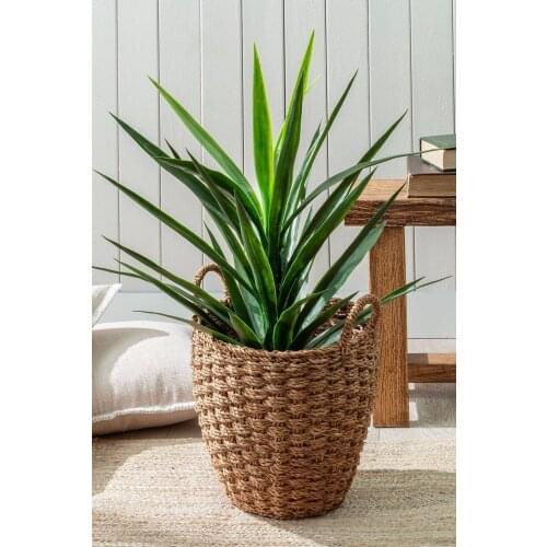 Aglaee Middle Mesh Basket-Earth 34x30 Cm