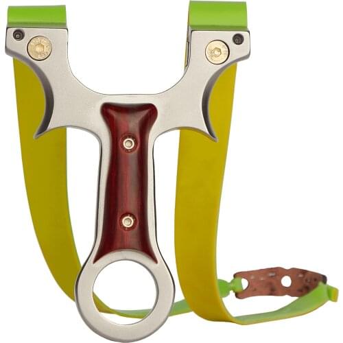 New Product 360 Stainless Steel War Thunder Slingshot Weighs 300g with Rubber Bands and Steel Balls for Outdoor Shooting Games