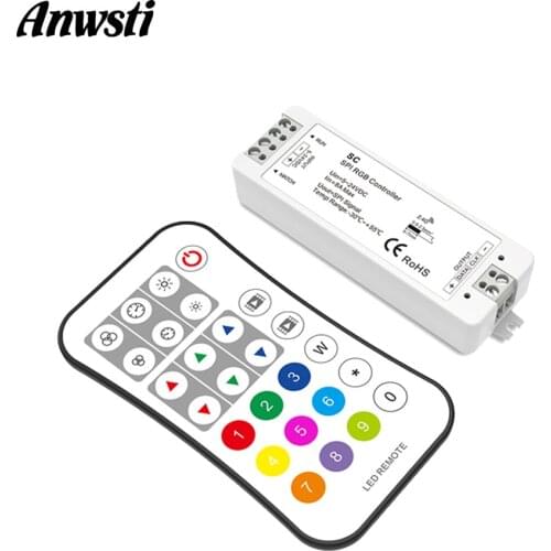 SPI RGB LED Controller Wifi Smart 12V 5V 24V RF 2.4G Wireless Remote Control WS2811 WS2812 TM1803 LED Strip Light Controller SC