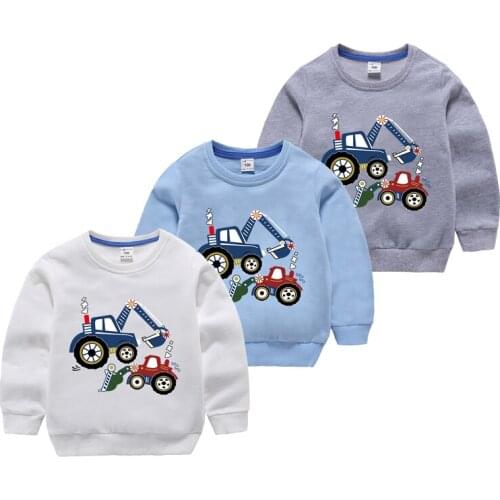 Children Autumn Sweater 2019 New Cartoon Long Sleeved Witer Warm Bottoming Shirt Coat Boys Girls Cartoon Outfits Sweatershirt