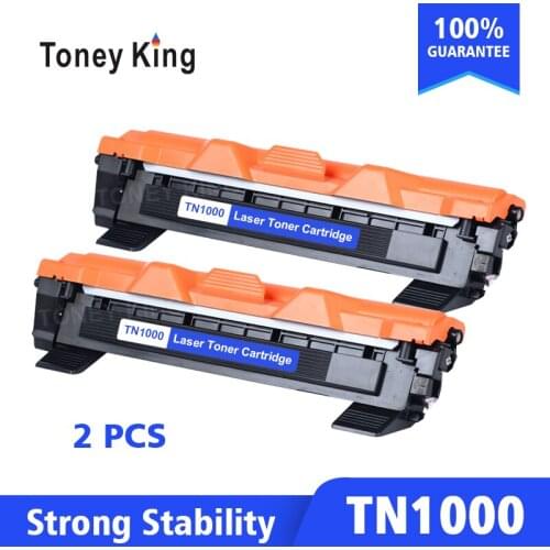 Toney King 2pcs Toner Cartridge Compatible for Brother TN1000 TN1030 TN1050 TN1060 TN1070 TN1075 TN1095 HL1110 TN 1000 printer