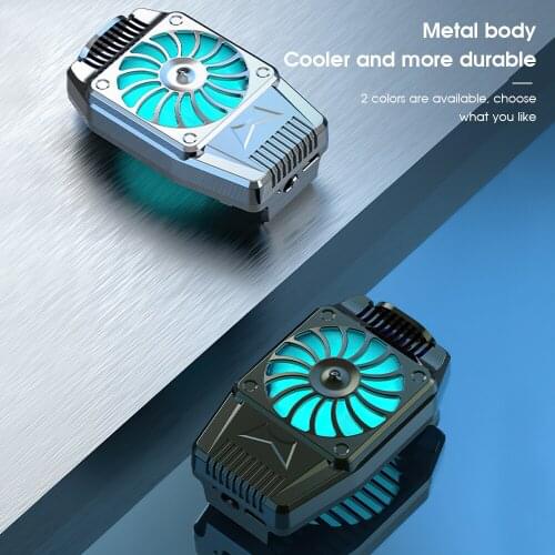 TRAVOR Portable Mobile Phone Radiator Phone Cooling Fan Case Cold Wind Handle Fan for PUGB Phone Cooler Phone Cooling Fan Case