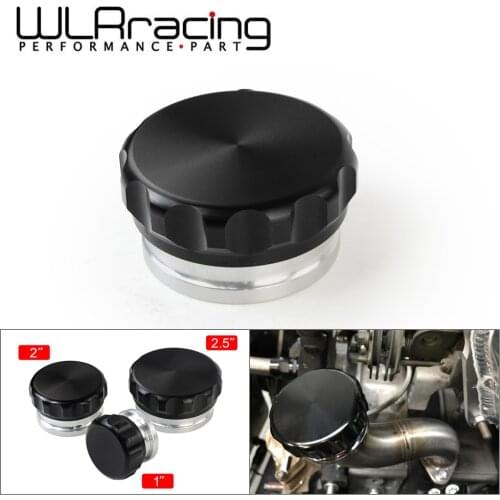 WLR - 2.5"/63.5mm 2"/50.8mm 1" 25.4mm Aluminum Alloy Weld Billet On Filler Neck And Cap Oil Fuel Water Tank Black DRC01/02/03