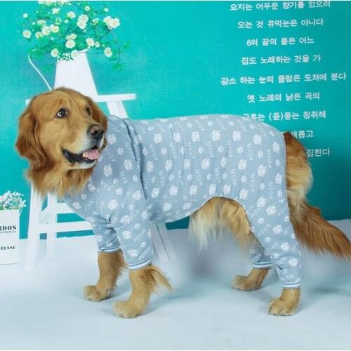 Winter Big Dog Clothes Large Dog Outfit Jumpsuit Pajamas Samoyed Golden Retriever Labrador Pet Clothing Dog Costume Apparel Coat