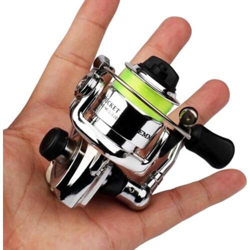 1pc 2+1 Ball Bearings Mini Left Right Hand Fishing Reel Spool Spinning Reel Handle Line Spool Saltwater Fishing Accessories