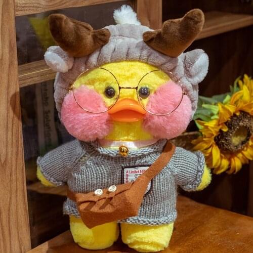 30cm CCute LaLafanfan Cafe Duck Plush Toys Sofa Car Decor Stuffed Animals Doll Soft Pillow for Kids Girls Birthday Gift
