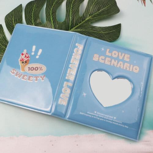 Cartoon Square Hollow Photo Album 3 Inch 72 Pockets Kpop Card Binder Instax Collect Book Scrapbook for Album Photocard Holder