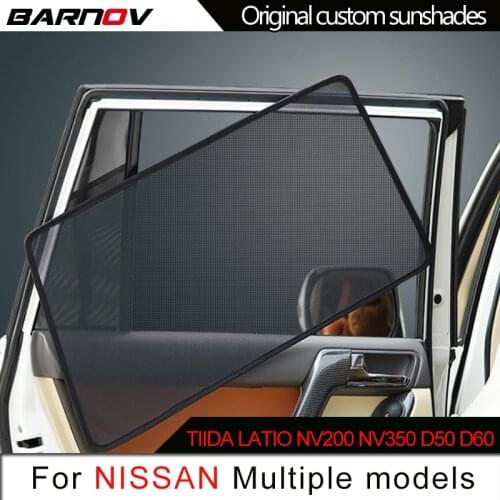 Car Special Magnetic Curtain Window SunShades Mesh Shade Blind Original Custom For Nissan Tiida Latio NV200 NV350 d50 d60