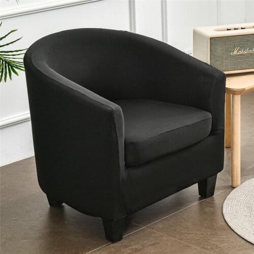 Club Single Chair Cover Sofa Cover All-inclusive Furniture Protective Case Semicircle Elastic Armchair Cover for Cafe Shop Bar