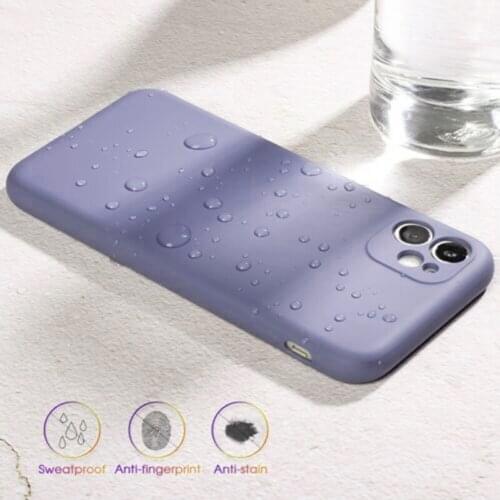 Liquid Silicone Case Cover Anti-Scratch Shock Absorption Protection for iPhone11 Pro Max FKU66