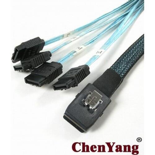 Chenyang 4SATA 7P Target HDD to Mini SAS 4i SFF-8087 36 P Host Cable