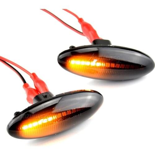 2 pieces For Toyota Yaris COROLLA Auris Mk1 E15 RAV4 Mk3 Dynamic Led Turn Signal Side Marker Lights Sequential Blinker Lamps