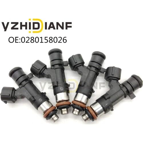 4x 0280158026 06A906031BS 852-12220 FJ670 Fuel Injector nozzle For VOLKSWAGEN- BEETLE- GOLF- J*ETTA- CITY- 2.0L L4