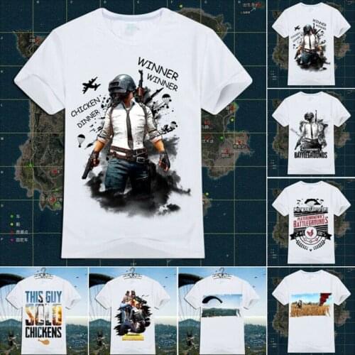 Unknowns Battlegrounds Winner Chicken Dinner PUBG Player T-Shirt. Summer Cotton Short Sleeve O-Neck Mens T Shirt New S-3XL